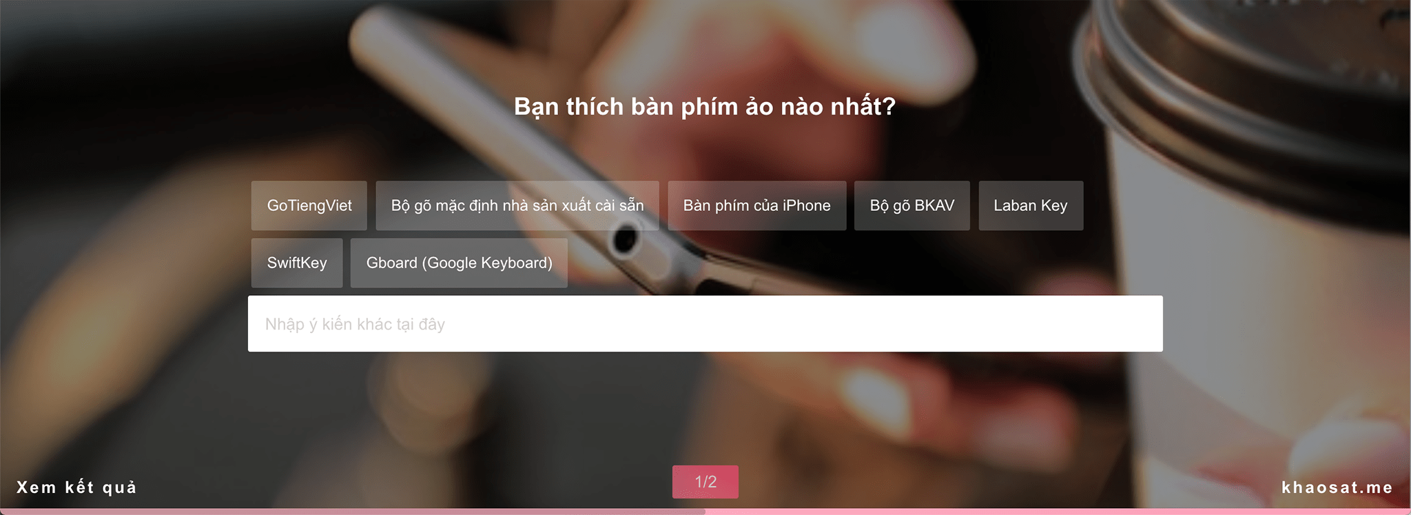 sắp xếp câu hỏi Multiple Choice kiểu 50-50