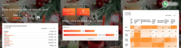 Công cụ phân tích dữ liệu khaosat.me
