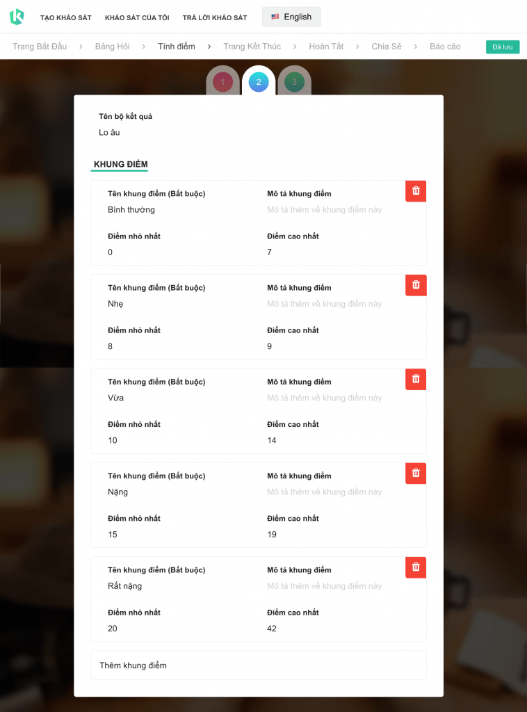 hướng dẫn quiz bộ lo âu