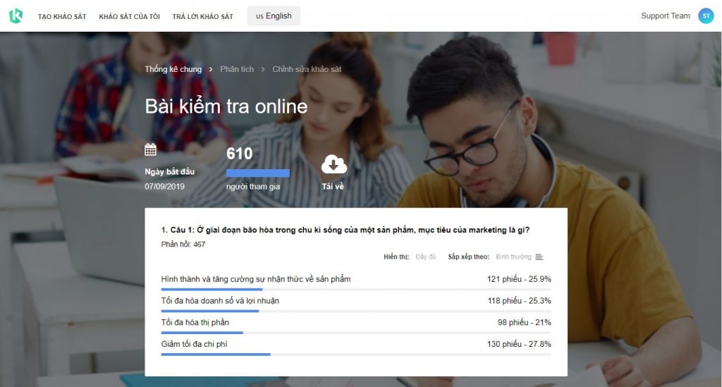 Hướng dẫn tạo kiểm tra online hình 10