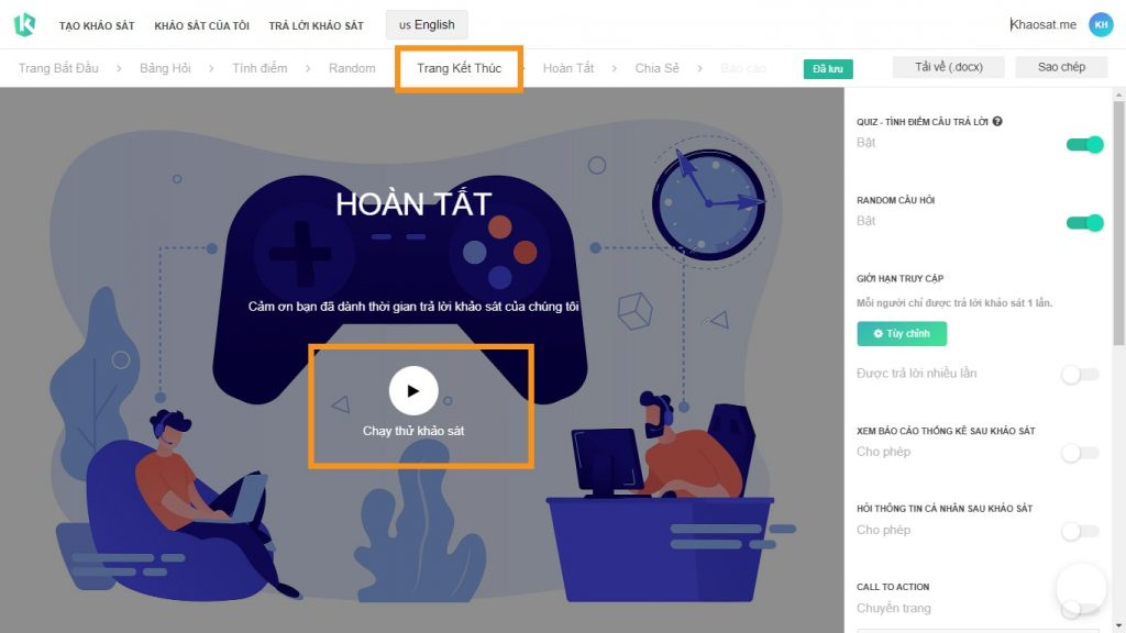 cách game trắc nghiệm online miễn phí
