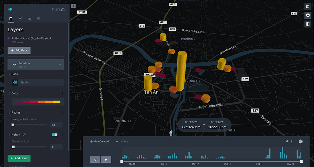 Hệ thống theo dõi vị trí (Location Tracking) của khaosat.me